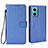 Funda de Cuero Cartera con Soporte Carcasa BY1 para Xiaomi Redmi 10 5G Azul