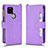 Funda de Cuero Cartera con Soporte Carcasa BY2 para Google Pixel 5 Morado