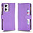 Funda de Cuero Cartera con Soporte Carcasa BY2 para Oppo Reno7 A Morado