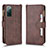 Funda de Cuero Cartera con Soporte Carcasa BY2 para Samsung Galaxy S20 Lite 5G Marron