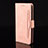 Funda de Cuero Cartera con Soporte Carcasa BY2 para Xiaomi Redmi 10 India Rosa