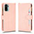 Funda de Cuero Cartera con Soporte Carcasa BY2 para Xiaomi Redmi Note 10 4G Oro Rosa
