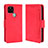 Funda de Cuero Cartera con Soporte Carcasa BY3 para Google Pixel 5 Rojo