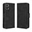 Funda de Cuero Cartera con Soporte Carcasa BY3 para Motorola Moto E22i Negro
