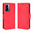 Funda de Cuero Cartera con Soporte Carcasa BY3 para Oppo A56S 5G Rojo