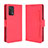 Funda de Cuero Cartera con Soporte Carcasa BY3 para Oppo A74 4G Rojo
