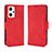 Funda de Cuero Cartera con Soporte Carcasa BY3 para Oppo Reno7 A Rojo