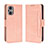 Funda de Cuero Cartera con Soporte Carcasa BY3 para Oppo Reno7 Lite 5G Rosa