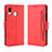 Funda de Cuero Cartera con Soporte Carcasa BY3 para Samsung Galaxy A20e Rojo
