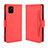 Funda de Cuero Cartera con Soporte Carcasa BY3 para Samsung Galaxy A81 Rojo