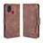 Funda de Cuero Cartera con Soporte Carcasa BY3 para Samsung Galaxy M21s Marron