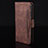 Funda de Cuero Cartera con Soporte Carcasa BY3 para Samsung Galaxy Note 10 Plus 5G Marron