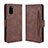 Funda de Cuero Cartera con Soporte Carcasa BY3 para Samsung Galaxy S20 5G Marron