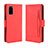 Funda de Cuero Cartera con Soporte Carcasa BY3 para Samsung Galaxy S20 5G Rojo