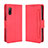 Funda de Cuero Cartera con Soporte Carcasa BY3 para Sony Xperia Ace II Rojo
