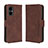 Funda de Cuero Cartera con Soporte Carcasa BY3 para Xiaomi Poco M4 5G Marron