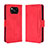 Funda de Cuero Cartera con Soporte Carcasa BY3 para Xiaomi Poco X3 Pro Rojo