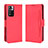 Funda de Cuero Cartera con Soporte Carcasa BY3 para Xiaomi Poco X4 NFC Rojo