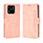 Funda de Cuero Cartera con Soporte Carcasa BY3 para Xiaomi Redmi 10 India Rosa