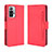 Funda de Cuero Cartera con Soporte Carcasa BY3 para Xiaomi Redmi Note 10 Pro Max Rojo