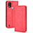Funda de Cuero Cartera con Soporte Carcasa BY4 para Nokia C21 Plus Rojo