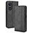 Funda de Cuero Cartera con Soporte Carcasa BY4 para Oppo A58 5G Negro