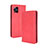 Funda de Cuero Cartera con Soporte Carcasa BY4 para Oppo Find X3 5G Rojo