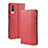 Funda de Cuero Cartera con Soporte Carcasa BY4 para Samsung Galaxy A50S Rojo