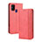 Funda de Cuero Cartera con Soporte Carcasa BY4 para Samsung Galaxy M21s Rojo