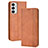 Funda de Cuero Cartera con Soporte Carcasa BY4 para Samsung Galaxy M23 5G Marron