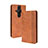 Funda de Cuero Cartera con Soporte Carcasa BY4 para Sony Xperia PRO-I Marron