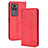 Funda de Cuero Cartera con Soporte Carcasa BY4 para Xiaomi Poco F4 5G Rojo