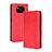 Funda de Cuero Cartera con Soporte Carcasa BY4 para Xiaomi Poco X3 NFC Rojo