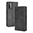 Funda de Cuero Cartera con Soporte Carcasa BY4 para Xiaomi Redmi 9T 4G Negro