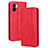 Funda de Cuero Cartera con Soporte Carcasa BY4 para Xiaomi Redmi A2 Plus Rojo