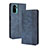 Funda de Cuero Cartera con Soporte Carcasa BY4 para Xiaomi Redmi Note 10 4G Azul