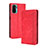 Funda de Cuero Cartera con Soporte Carcasa BY4 para Xiaomi Redmi Note 10S 4G Rojo