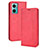 Funda de Cuero Cartera con Soporte Carcasa BY4 para Xiaomi Redmi Note 11E 5G Rojo