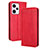 Funda de Cuero Cartera con Soporte Carcasa BY4 para Xiaomi Redmi Note 12 Pro 5G Rojo