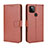 Funda de Cuero Cartera con Soporte Carcasa BY5 para Google Pixel 5 XL 5G Marron