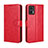 Funda de Cuero Cartera con Soporte Carcasa BY5 para Motorola Moto Edge 30 Lite 5G Rojo