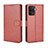 Funda de Cuero Cartera con Soporte Carcasa BY5 para Oppo F19 Pro Marron