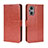 Funda de Cuero Cartera con Soporte Carcasa BY5 para Oppo F21s Pro 5G Marron