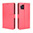 Funda de Cuero Cartera con Soporte Carcasa BY5 para Oppo Find X3 5G Rojo