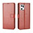 Funda de Cuero Cartera con Soporte Carcasa BY5 para Oppo Find X5 Pro 5G Marron