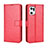 Funda de Cuero Cartera con Soporte Carcasa BY5 para Oppo Find X5 Pro 5G Rojo