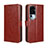 Funda de Cuero Cartera con Soporte Carcasa BY5 para Oppo Reno10 Pro+ Plus 5G Marron
