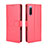 Funda de Cuero Cartera con Soporte Carcasa BY5 para Sony Xperia 10 III Lite Rojo