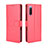 Funda de Cuero Cartera con Soporte Carcasa BY5 para Sony Xperia 10 III Rojo