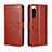 Funda de Cuero Cartera con Soporte Carcasa BY5 para Sony Xperia 5 IV Marron